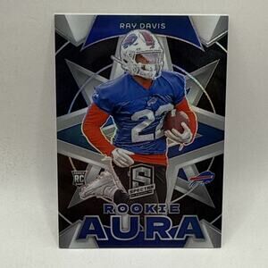 2024 Panini Spectra Football Rookie Aura Ray Davis /125 NFL Buffalo Bills Card